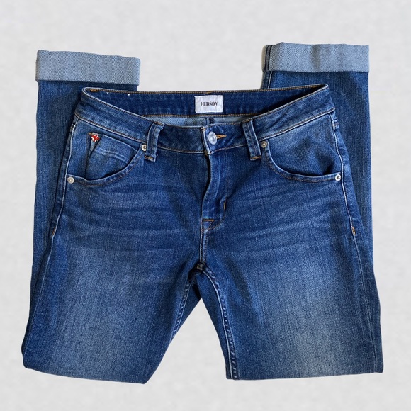 Hudson Jeans Bacara Rolled Up Crop Jeans - Picture 3 of 10